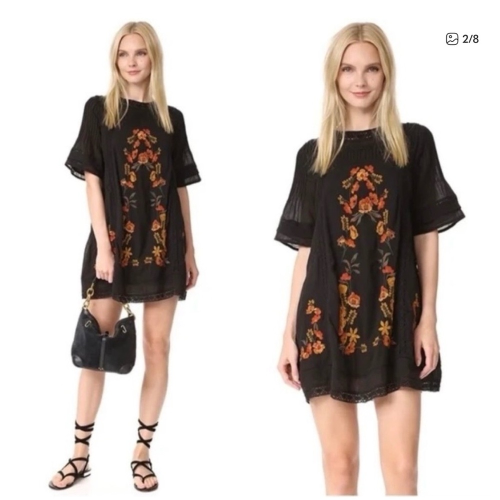 Free People Perfectly Victorian Embroidered Dress